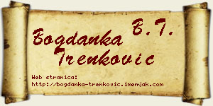 Bogdanka Trenković vizit kartica